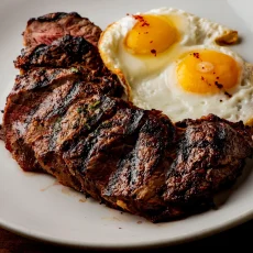 steak and eggs